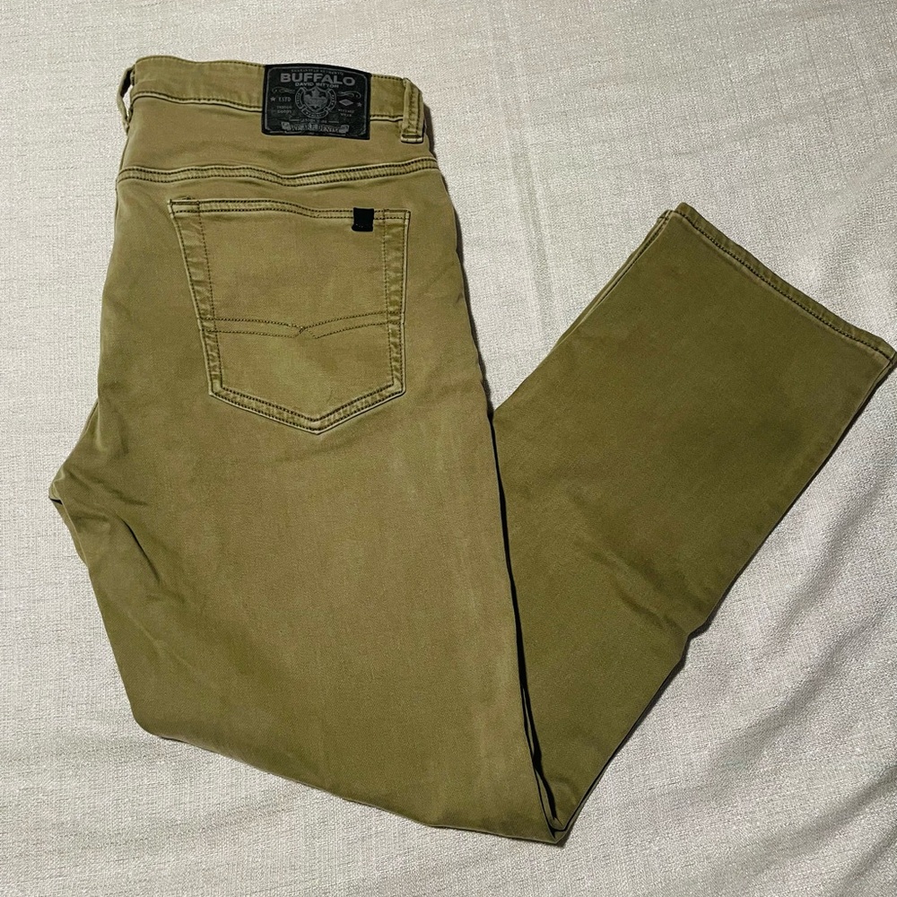 Buffalo David Bitton Men's Khaki Slim Jeans